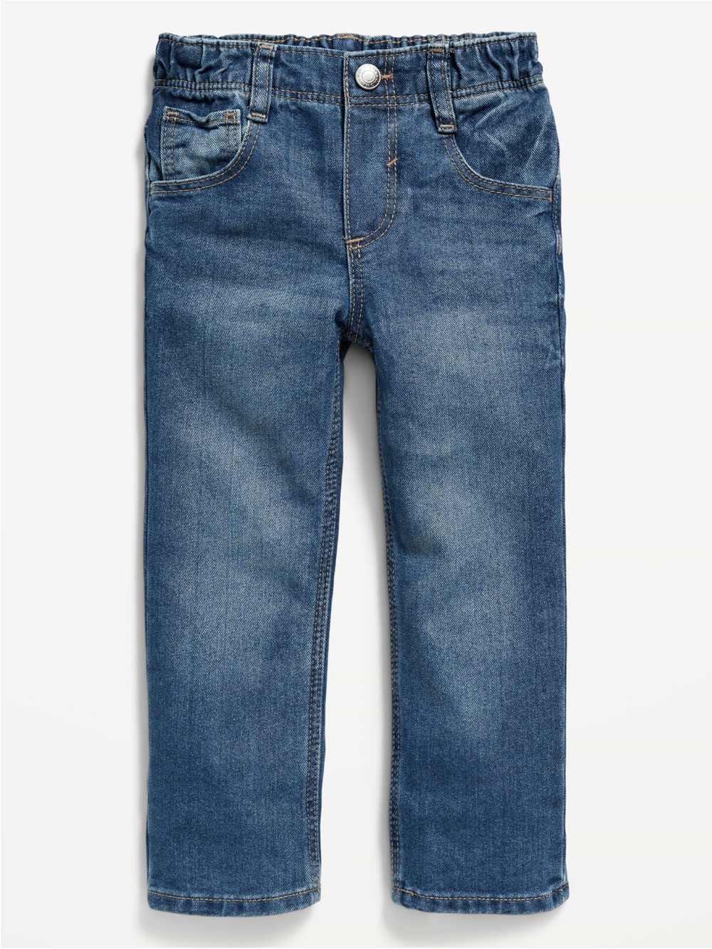 Old Navy Toddler Boy Straight Pull-On Jeans, Medium Wash, 3T